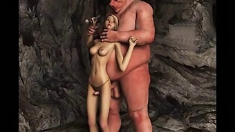 Giant Cock Meets Animated Babes In Bizarre Hentai Video
